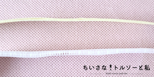 メカニカルファスナーと面ファスナー(マジックテープ)の厚み比較